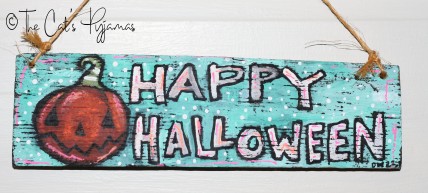 Barrel Stave Sign - Happy Halloween