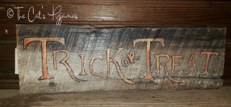 Old Trick or Treat Sign