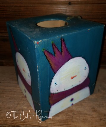 Snowman Tissue Box