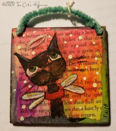 Angel kitty ornament