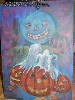 Spooky Halloween painting