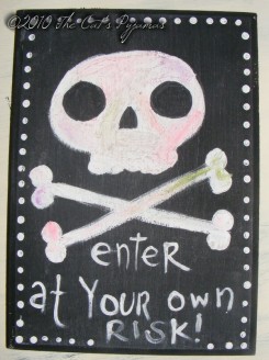 Enter at Your Own Risk painting