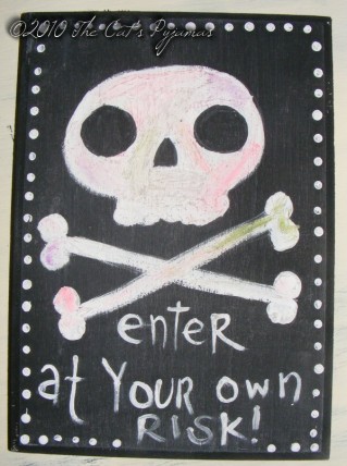Enter at Your Own Risk painting